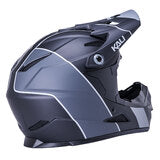 Zoka Stripe Full Face Helmet | Black/Gray